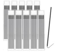 Lot de 60 recharges de crayon de charpentier de 2,8 mm pour traceur et pica - Pointes étanches pour le travail du bois, la construction et le bâtiment