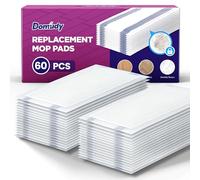 Lot de 60 recharges de tampons super absorbants à 4 couches pour balai Swiffer Wet Jet Mop, très résistantes et ne perdent pas leurs poils, nettoyage sans traces pour tous les sols scellés
