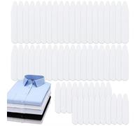 Lot de 60 renforts de col de chemise : 3 tailles d'inserts d'angle de col de chemise ; matériau PVC ; blanc et lisse ; sans traces ; conserve sa forme ; empêche les chutes ; facile à mettre et à