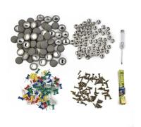 Lot de 60 rivets à clipser pour toit de voiture avec vis, kit de boucle de fixation pour garniture intérieure de voiture à carreaux gris
