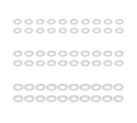 Lot de 60 rondelles de cales en nylon robuste Blanc Parfait pour l'amélioration de la maison et l'entretien technique