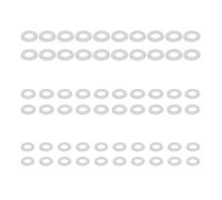 Lot de 60 rondelles en nylon robustes pour machine à laver en plastique blanc parfait pour les améliorations à la maison et l'entretien technique Anneaux d'espacement blancs