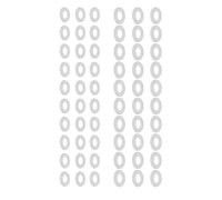 Lot de 60 rondelles en nylon robustes pour machine à laver en plastique blanc parfait pour les améliorations à la maison et l'entretien technique Anneaux d'espacement blancs