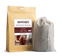 Lot de 60 sacs à café à infusion froide jetables en maille fine pour cafetière concentrée/glacée, kit de presse à froid, thé chaud dans un bocal Mason ou un pichet 15,2 x 25,4 cm