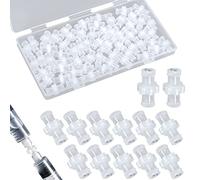 Lot de 60 Seringue Luer Lock Connecteur Luer Lock Barbe Femelle pour Seringue Luer Lock vers Adaptateur de Coupleur de Seringue Kit de Connecteur Luer Lock