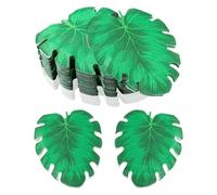 Lot de 60 serviettes de table en feuilles de palmier tropicales - Luau hawaïen, safari de la jungle, enterrement de vie de jeune fille, fiançailles, déjeuner de mariage et fête d'anniversaire
