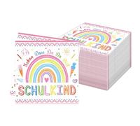 Lot de 60 serviettes en papier pour la rentrée scolaire - Serviettes d'été avec sac à sucre coloré - Jetables - Imprimées - Accessoires de fête - Décoration de table pour enfants - 33 x 33 cm