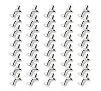 Lot de 60 supports d'étagère invisibles en alliage de zines robustes de 5 mm pour placard, bibliothèque et armoire - Supports d'étagère réglables