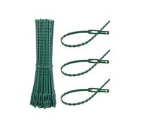 Linxor - Lot de 600 Attaches crantées pour Plantes, Supports, Tuteurs, Liens réglables pour arbustes, potagers - Vert - Plusieurs Dimensions