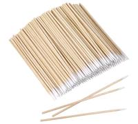 Lot de 600 cotons-tiges en bois pointus de nettoyage fins - Micro longs - Pour le maquillage des sourcils, la beauté, le maquillage, les ongles - 7 cm