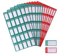 Lot de 600 étiquettes de test, 100 erreurs et 500 autocollants de passeport de test, étiquettes de vérification, étiquettes d'inspection métrologique, autocollants QC PASS pour le contrôle d'appareils