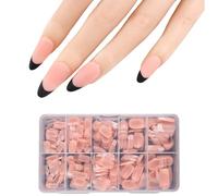 Lot de 600 faux ongles carrés en acrylique avec étui