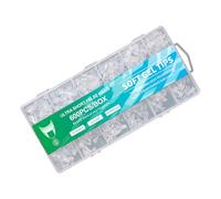 Lot de 600 faux ongles courts et mi-couvrants - Manucure spécialisée - Pour mariage et événement, fête, mariage