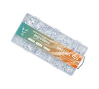 Lot de 600 faux ongles courts offrant un aspect naturel et une coupe facile pour une manucure élégante