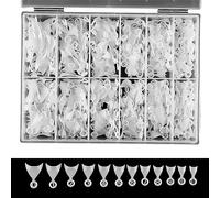 Lot de 600 faux ongles demi-pointes courts naturels Extension Art à presser Accessoires