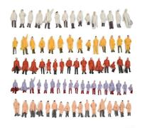 Lot de 600 figurines peintes à l'échelle Ho - Modèle de simulation de personnes colorées pour maisons, bureaux, salles de séjour