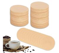 Lot de 600 filtres à café ronds de rechange non blanchis de 6,4 cm compatibles avec les machines à café Aerobie Aeropress et les machines à expresso en papier naturel non blanchi (marron)