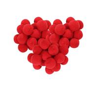 Lot de 600 Pompons de Noël Mignons et Duveteux de 1 cm pour Loisirs créatifs, décoration de vêtements, Rouge