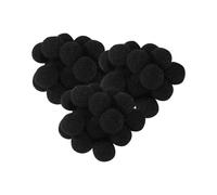 Lot de 600 Pompons de Noël Mignons et Duveteux de 1 cm - pour Loisirs créatifs - Décoration de vêtements - Noir
