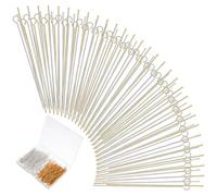 Lot de 600 rivets de 5 cm pour la fabrication de bijoux, boucles d'oreilles dorées et argentées, clous avec œillet, épingles à tête, broches à boule, pour boucles d'oreilles, bracelets