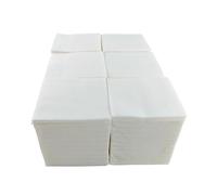 Lot de 600 serviettes blanches en papier - Petites et individuelles - Texture micro-point - Plus épaisses et absorbantes - Idéales pour événements de restauration, bars et fêtes - 10 x 10 cm pliées