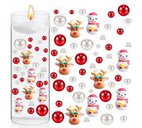 Lot de 6065 perles d'eau pour décoration de Noël - Perles d'eau non toxiques - Décoration de Noël - Perles d'eau transparentes pour décorations de Noël