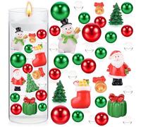 Lot de 6069 perles d'eau pour vase de Noël, décoration de Noël, perles d'eau transparentes, perles flottantes pour vases, articles de décoration, perles d'eau pour décoration de Noël (B)