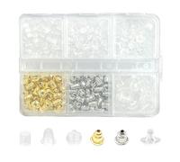 Lot de 610 bouchons d'oreilles transparents en silicone anti-chute pour boucles d'oreilles, Silicone