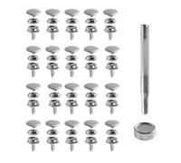 Lot de 62 kits de matériel de fermeture en acier inoxydable avec pinces à vis de 10 mm Fermeture polyvalente pour tentes, bâches, bateaux Tendeur anti-corrosion Outil d'installation
