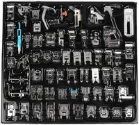 Lot de 62 Pieds de Machine à Coudre Multifonction pour Machine à Coudre Domestique - Kit d'accessoires pour Chanteur, frère, et Autres Machines à Coudre Lourdes