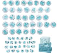 Lot de 62pcs Emporte-Pièce Lettres Alphabet Nombre Découpoirs pour Décoration Pâte à Sucre Biscuit Gteau Ustensiles à Pâtisserie Pour mariage anniversaire Noël fête prénatale