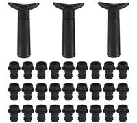 Lot de 63 pompes à vide pour économiseur de vin, comprend 3 pompes et 60 bouchons, conservateurs de vin réutilisables, conservateurs de bouteilles de vin, scellants de bouteilles pour cuisine, fête