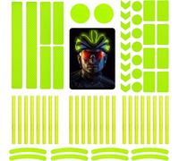 Lot De 64 Autocollants Réfléchissants Pour Vélo Et Casque.[B2345]