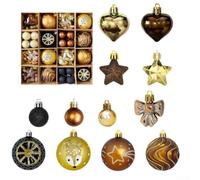 Lot de 64 boules de Noël en plastique Design art moderne (Style5)