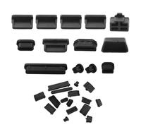 Lot de 64 caches de port USB en silicone anti-poussière pour port de charge de téléphones et ordinateurs, interface de charge Type-C SD HDML mimiHDML RJ45 VGA miniDP SUB Audio