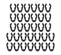 Lot de 64 Clips de câble pour Pied de Microphone, Pinces en Plastique ABS | ABS robustes pour poteaux de 15 mm à 30 mm, gestion des fils sans nœuds pour équipement de studio et de scène, grande taille