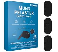 Lot de 64 pansements buccaux contre les ronflements - Maintien extra fort & convient également pour les porteurs de barbe | Bande anti-ronflement pour un meilleur sommeil et respiration nasale | Doux