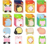 Lot De 640 Feuilles De Notes Autocollantes-Motif Animal Mignon-Caricature-Lot De 32 Mini Notes Autocollantes-Pour Bureau,École,Maison