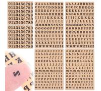 Lot de 640 petites lettres autocollantes - 3/3,5 mm - Noir - Paillettes - Pour décoration de bouchons de fin d'année, en vinyle - Pour bouteilles, travaux manuels, scrapbooking (noir)