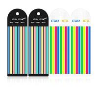 Lot de 640 rubans adhésifs transparents pour surligneur longs marqueurs de page pastel pour annoter livres, phrases, mémoire, bureau, école (8 couleurs)