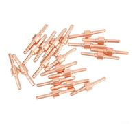 Lot de 65 embouts d'électrode pour cutter plasma avec 20 buses, 20 électrodes, 20 anneaux de guidage et 5 protections en céramique