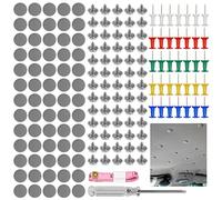 Lot de 65 rivets de réparation pour ciel de toit de voiture - Avec épingles, tournevis, mètre ruban, pour toutes les voitures