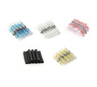 Lot de 650 connecteurs à souder avec gaines thermorétractables, connecteurs de câble étanches pour 22-10 AWG, bornes de raccordement électriques pour voiture et marine