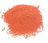 Lot de 6500 perles de rocaille en verre opaque, mat, 11/0, perles poney, opaque, rocailles de 2 mm, couleurs au choix (orange)