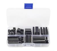 Lot de 66 adaptateurs DIP IC assortis pour platine d'expérimentation et PCB, comprend 6 à 28 broches pour applications électroniques