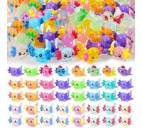 Lot de 66 mini axolotl en résine, 21 couleurs, petites figurines d'axolotl miniatures phosphorescentes en résine, mini axolotl en résine, décoration pour jardin féérique, maison de poupée miniature