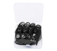 Lot de 66 pinces à stylo en métal antidérapantes, antirouille, porte-stylo, bloc-notes, bureau, école, boîte de rangement incluse (Noir)