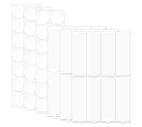 Lot de 66 rubans adhésifs Nano Gel pratiques - 42 points ronds et 24 bandes (3 cm de large) pour accrocher et monter des rubans adhésifs double face - Décoration d'affiches, photos et travaux manuels