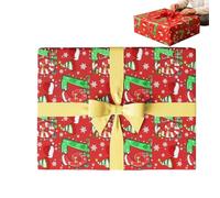 Lot de 67 feuilles de papier cadeau de Noël, accessoires d'emballage de cadeau de fête, pour les amis, les amateurs d'humour, les collègues de bureau, les clubs sociaux, les groupes communautaires