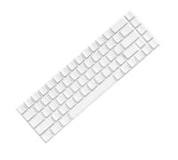 Lot de 68 touches blanches vierges - Hauteur originale sans lettrage - Compatible avec la plupart des claviers mécaniques - Touches vierges minimalistes